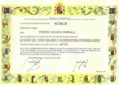 Diploma Profesional en Gestión de Comunidades y Patrimonios Inmobiliarios — SURGE