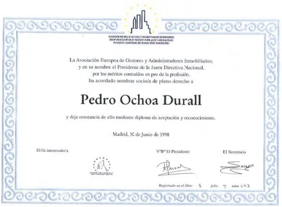 Miembro de la Asociación Europea de Gestores y Administradores Inmobiliarios